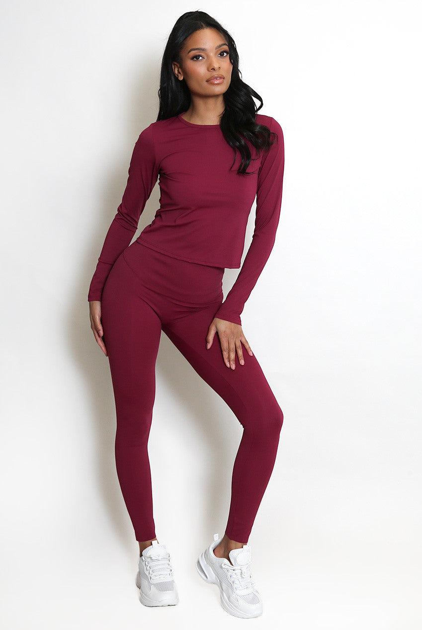 Active Long Sleeve Top And Energy Leggings Set