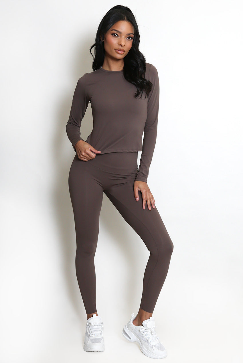 Active Long Sleeve Top And Energy Leggings Set