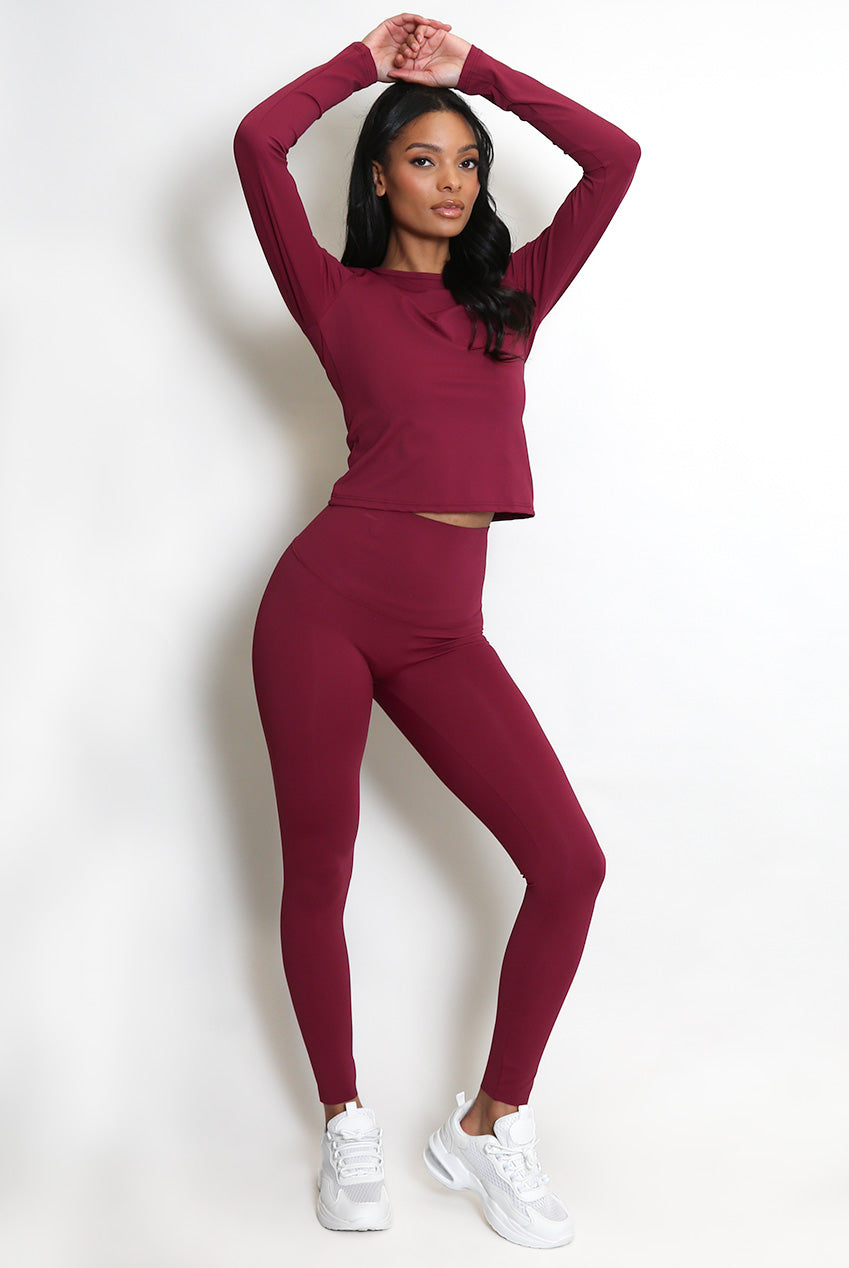 Active Long Sleeve Top And Energy Leggings Set