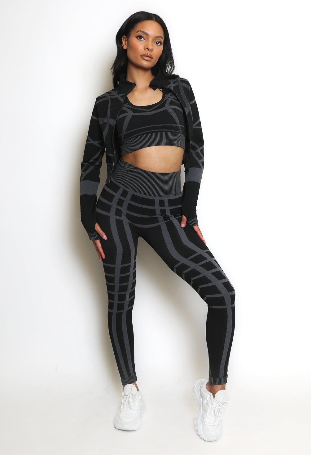 Printed Three Piece Gym set
