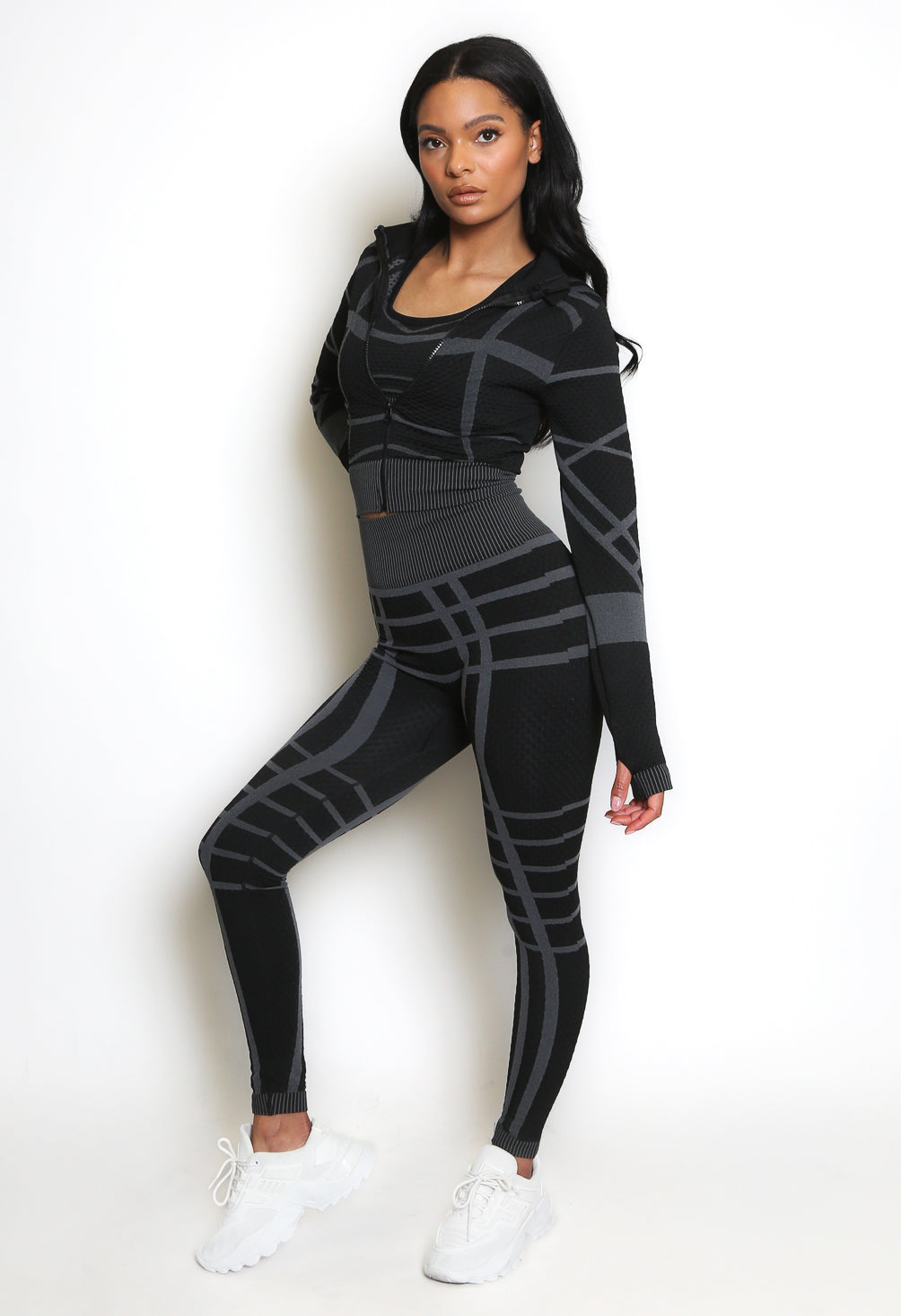 Printed Three Piece Gym set