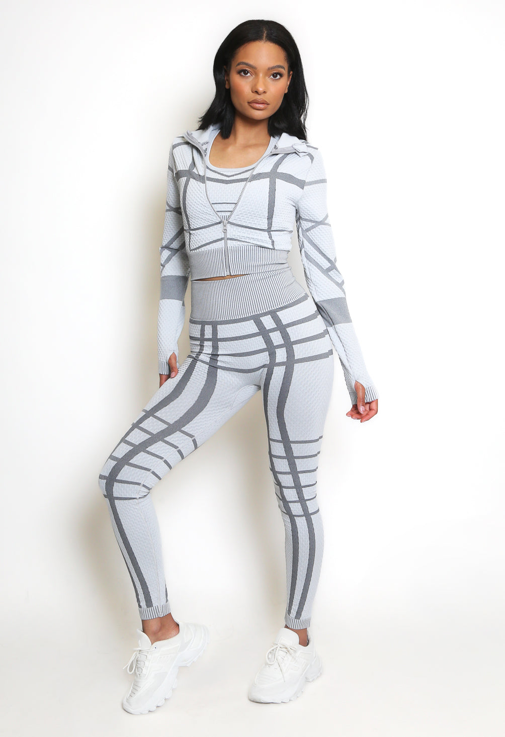 Printed Three Piece Gym set