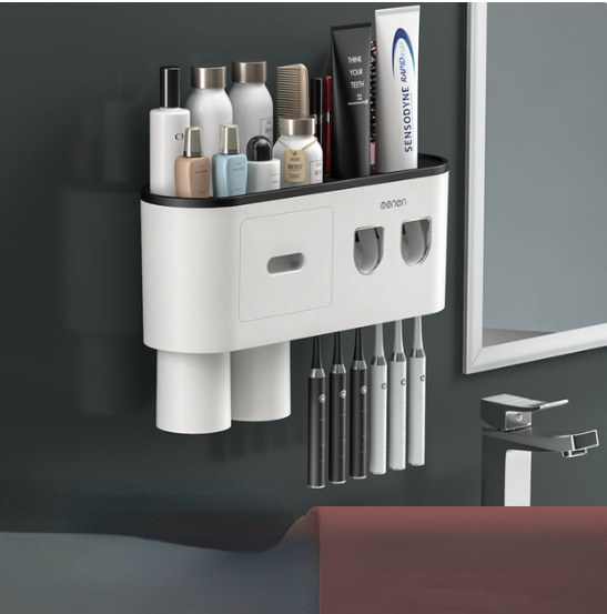 Bathroom Magnetic Adsorption Inverted Toothbrush Holder Wall - Automat