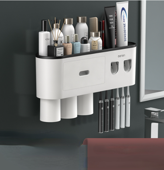 Bathroom Magnetic Adsorption Inverted Toothbrush Holder Wall - Automat