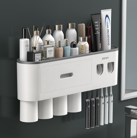 Bathroom Magnetic Adsorption Inverted Toothbrush Holder Wall - Automat