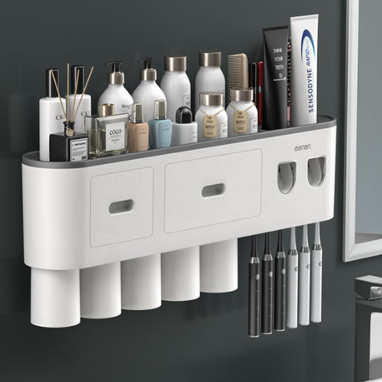Bathroom Magnetic Adsorption Inverted Toothbrush Holder Wall - Automat
