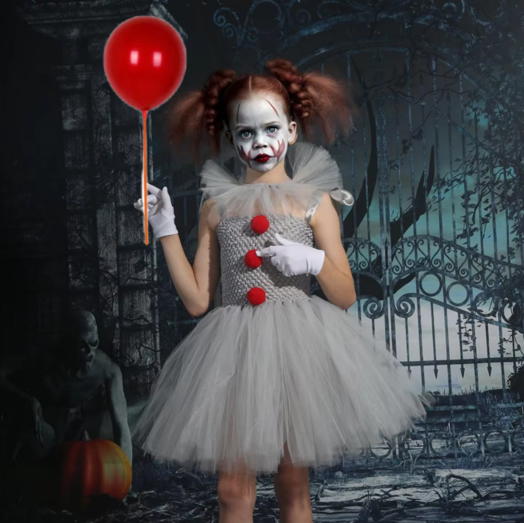 Girls Clown Costume