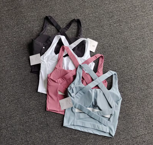 Padded Open Back Sports Bra