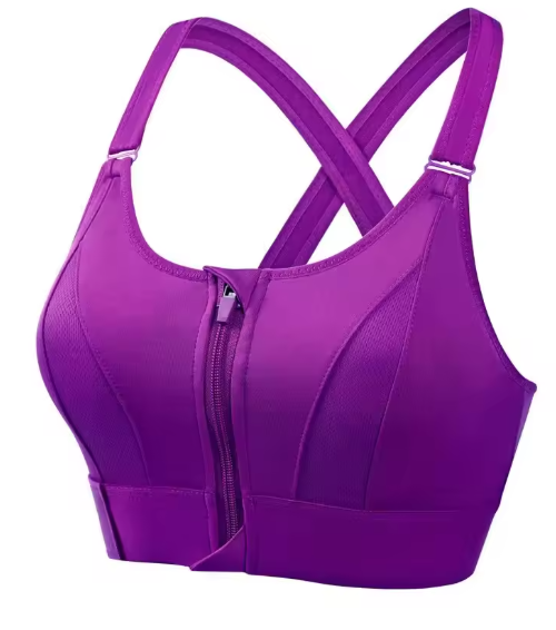 Supportive Zip Up Sports Bra