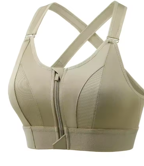 Supportive Zip Up Sports Bra
