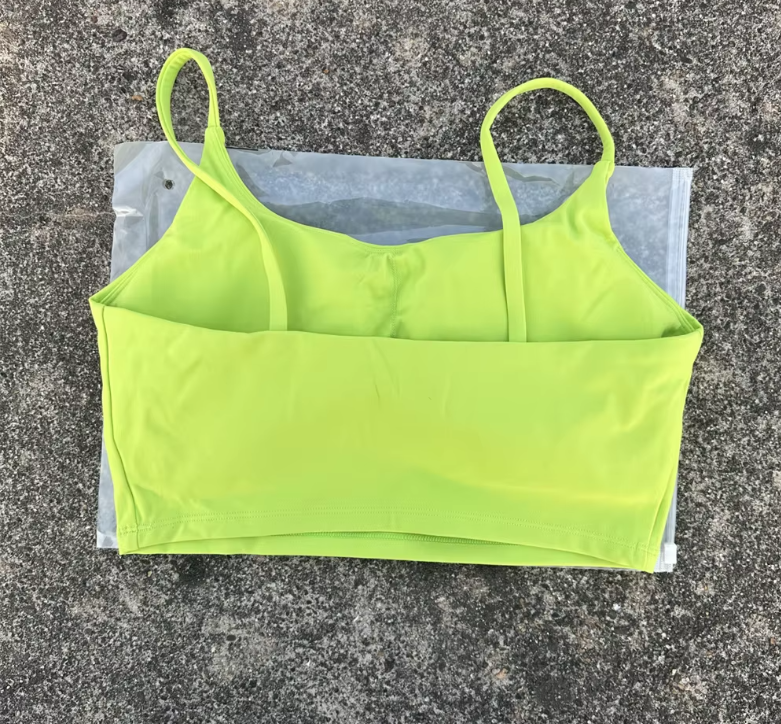 Padded Spaghetti Strap Sports Bra