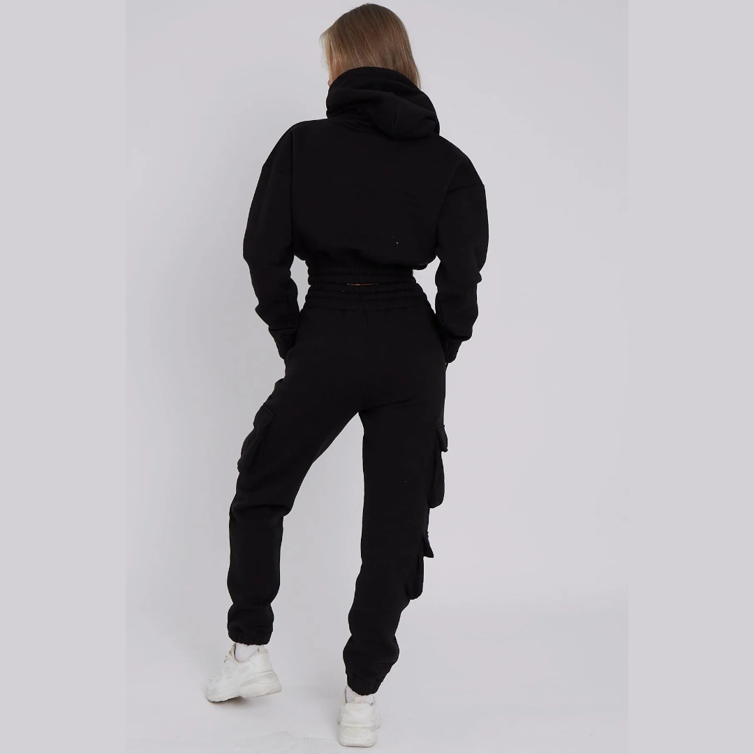Cargo Pockets Fleece Tracksuit
