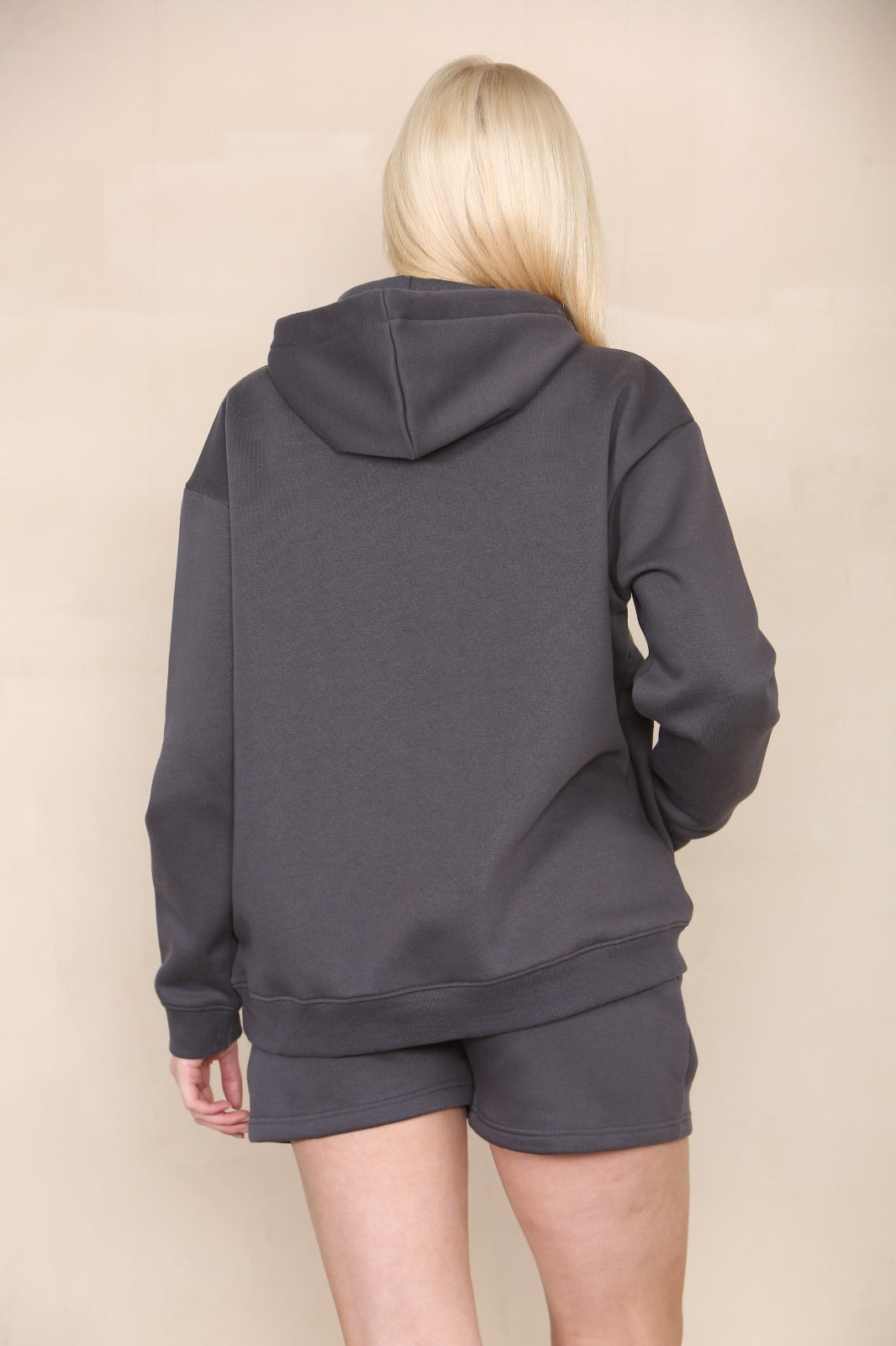 Oversized Hoodie & Shorts Fleece Co-ord