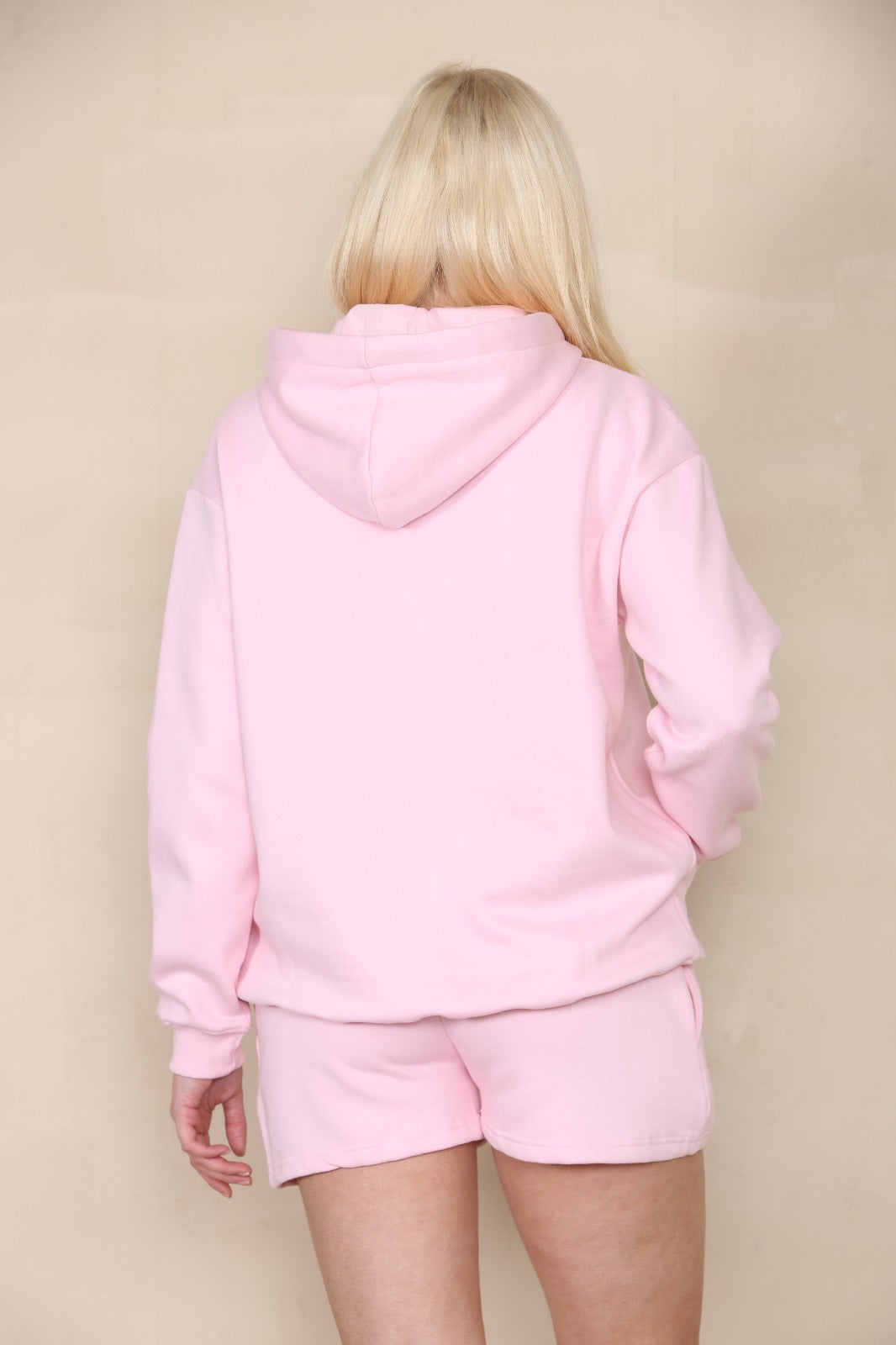 Oversized Hoodie & Shorts Fleece Co-ord