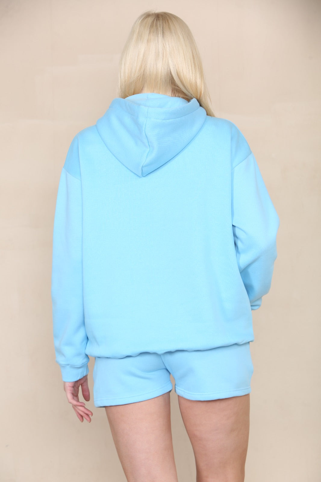 Oversized Hoodie & Shorts Fleece Co-ord
