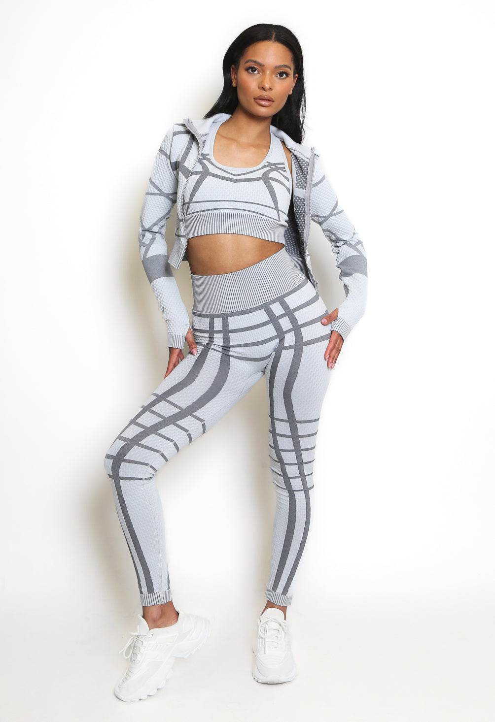 Printed Three Piece Gym set
