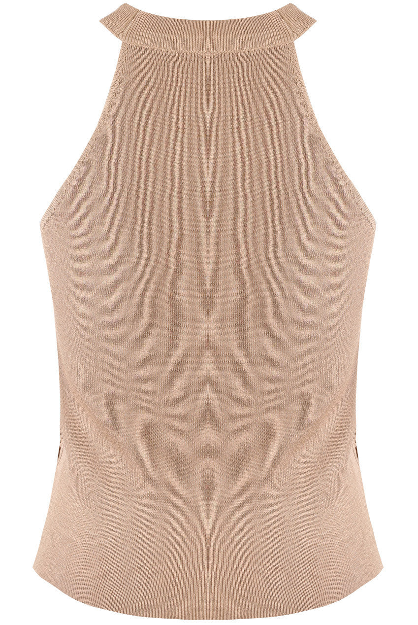 Sequin High Neck Tank Top