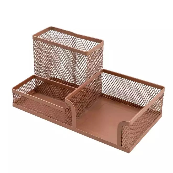 Rose Gold Metal Stationary Holder