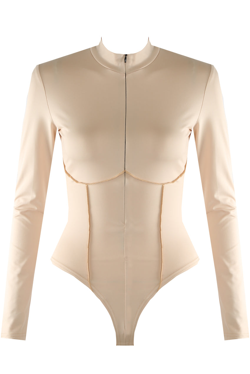 Zip Up Long Sleeve Bodysuit