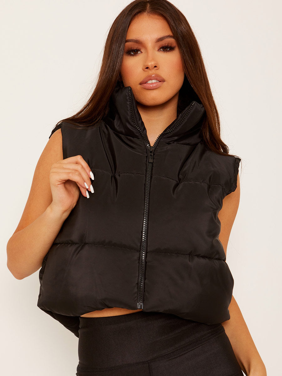 Padded Cropped Gilet