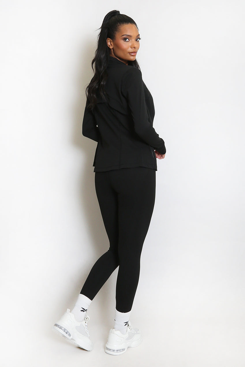 Sculpted Gym Jacket And Legging Set