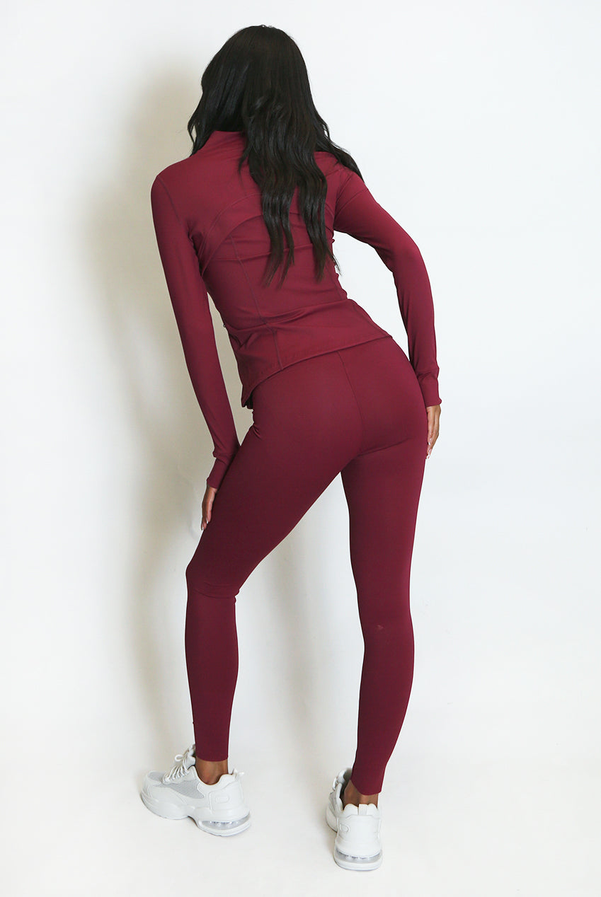 Sculpted Gym Jacket And Legging Set