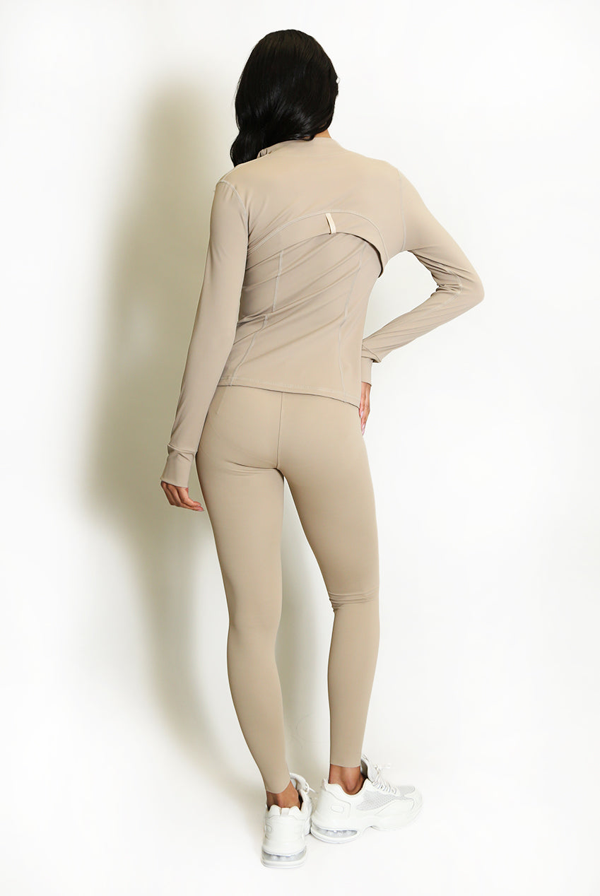 Sculpted Gym Jacket And Legging Set