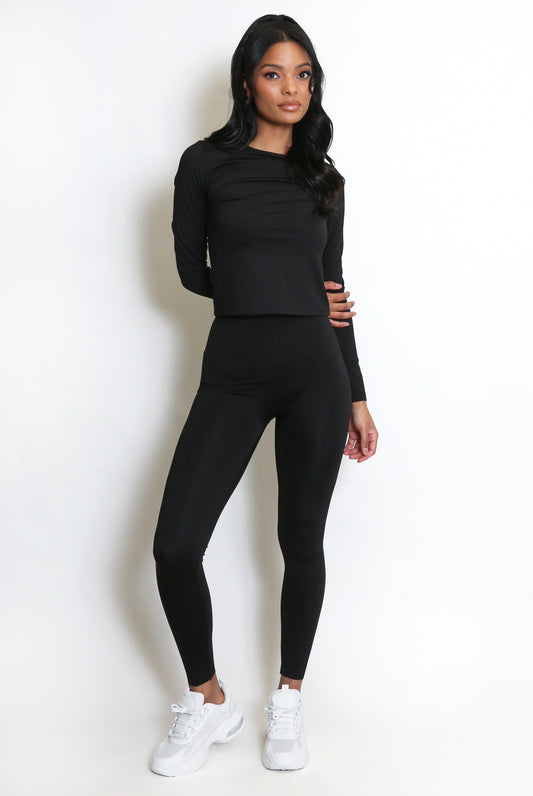 Active Long Sleeve Top And Energy Leggings Set