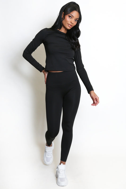 Active Long Sleeve Top And Energy Leggings Set