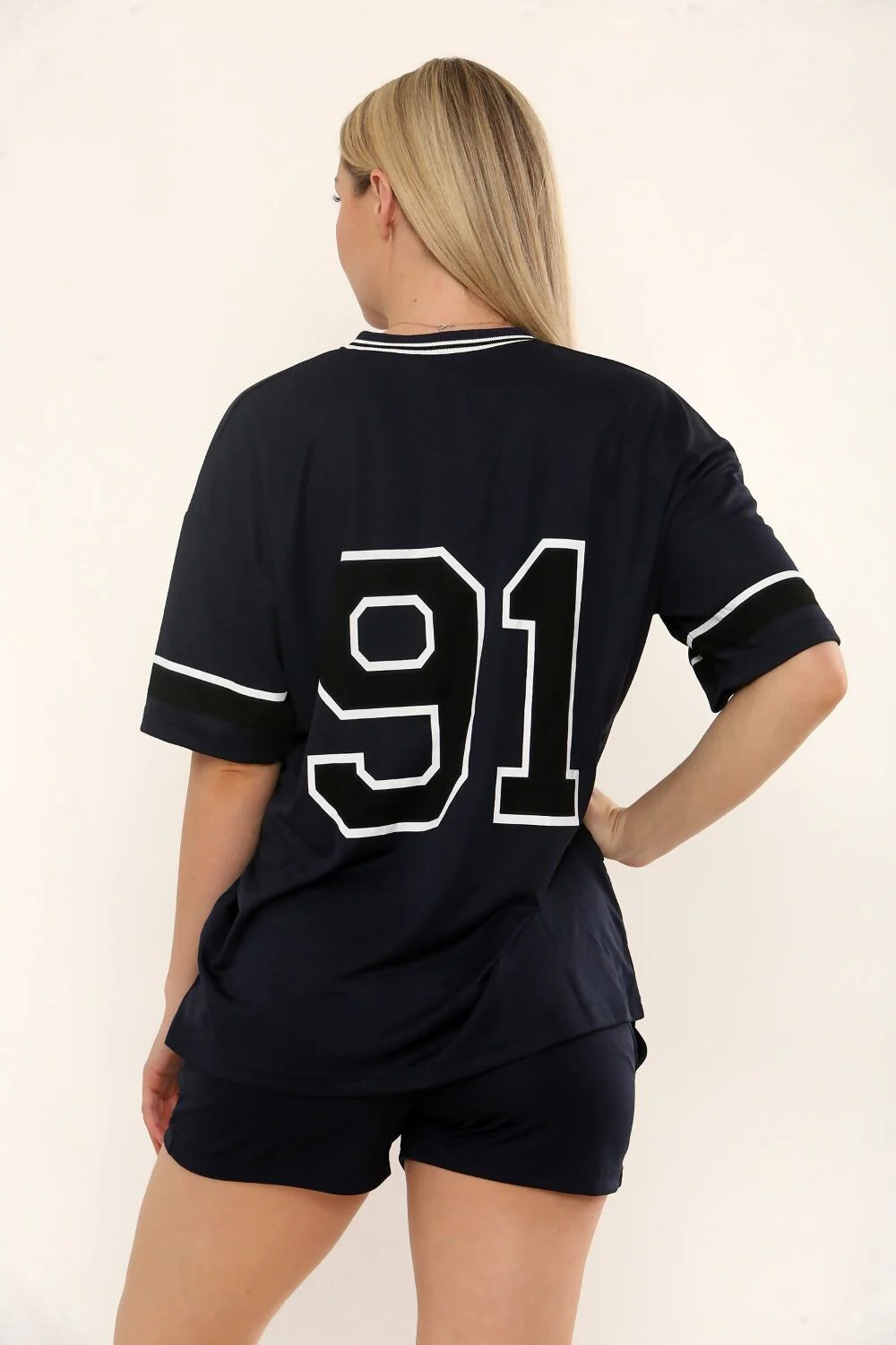 LA Varsity T-Shirt With Shorts Co-ord