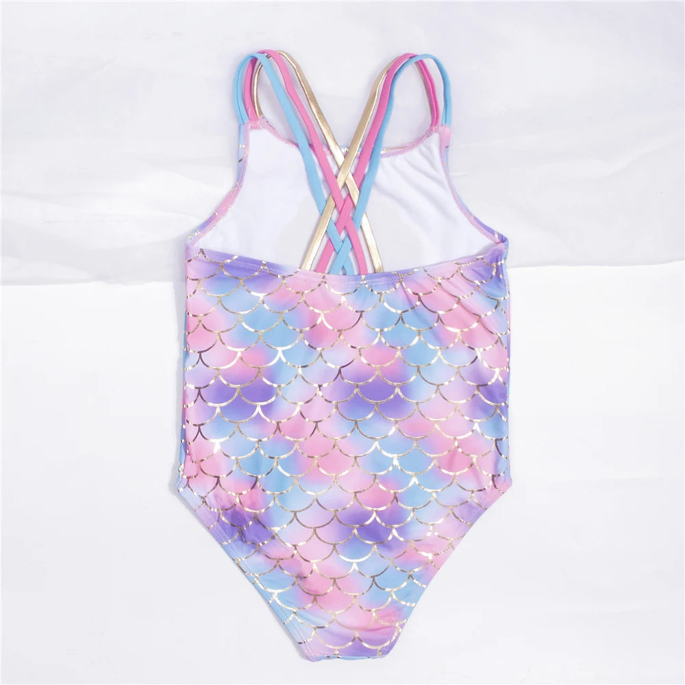 Shell Shape Embroidery One Piece Swimwear