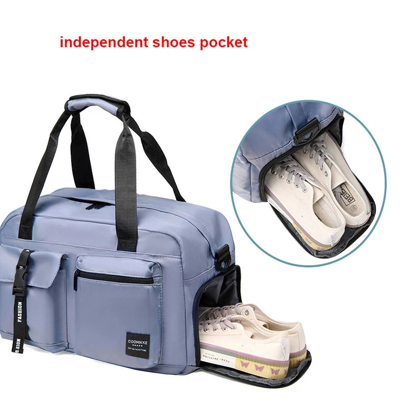 Shoe Pocket Crossbody Gym Bag