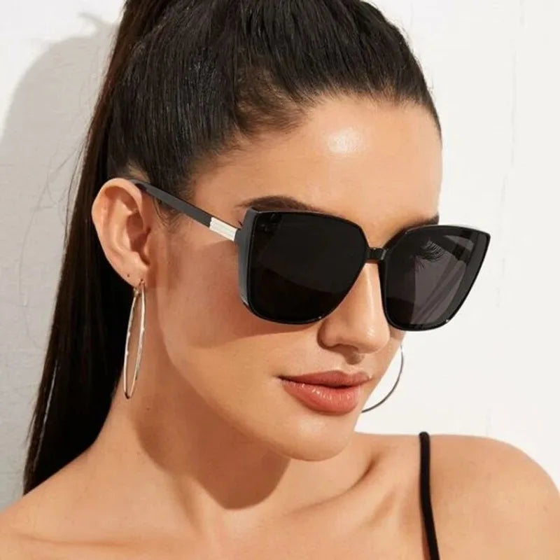 Black Vintage Cat Eye Sunglasses