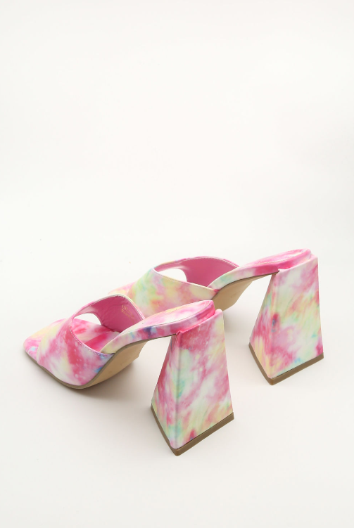 Square Toe Sculptured Block Heel