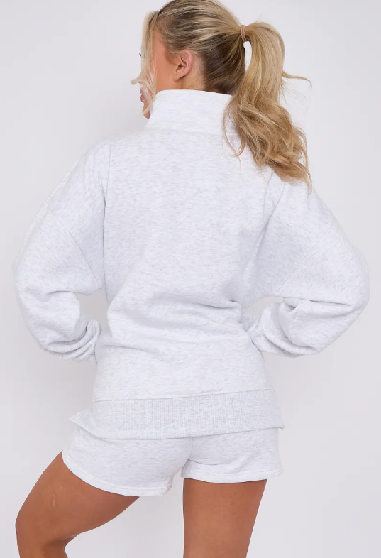 1/2 Zip Top & Shorts Fleece Co-ord