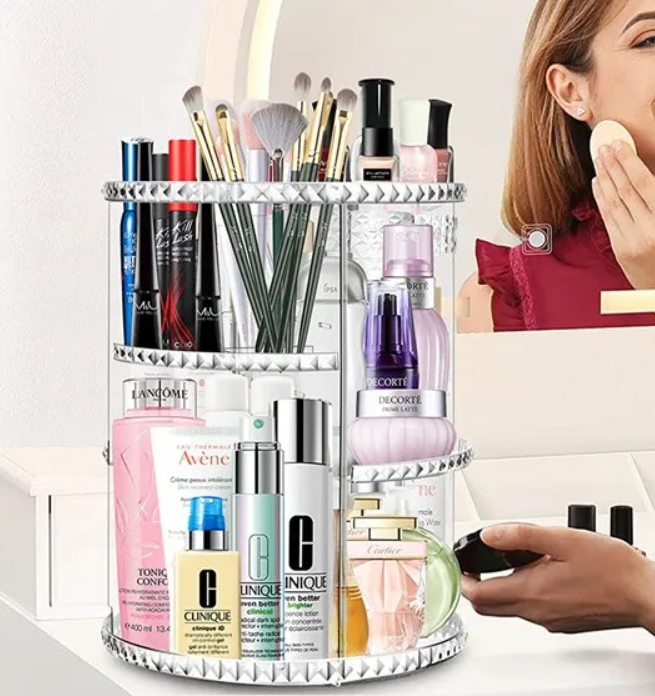 Large Rotating Makeup Organizer