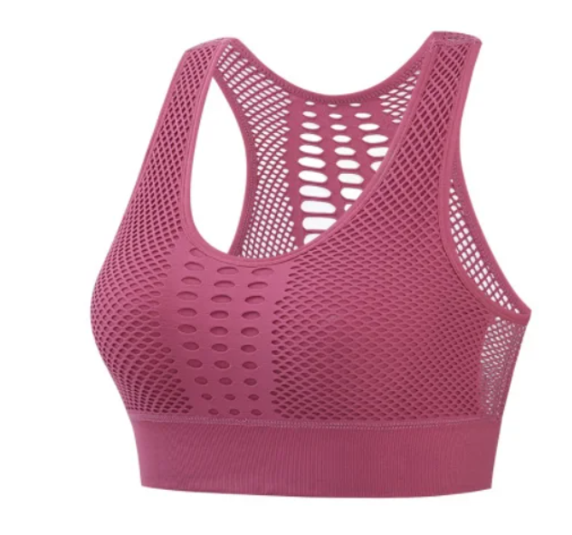 Breathable Mesh Sports Bra