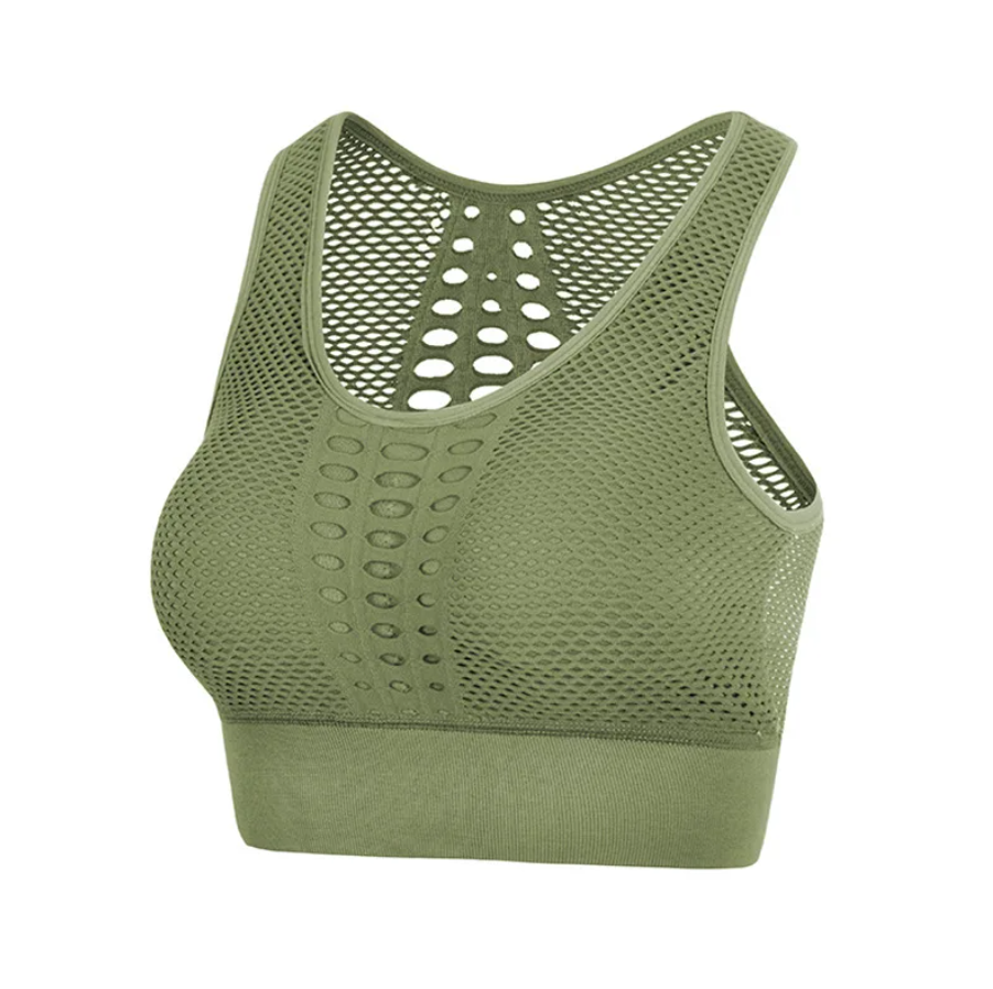 Breathable Mesh Sports Bra