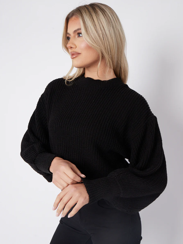 Pain Oversized Cropped Jumper