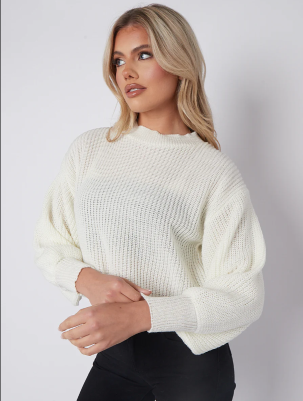 Pain Oversized Cropped Jumper