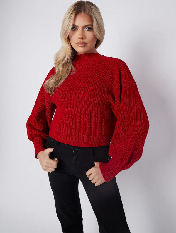 Pain Oversized Cropped Jumper