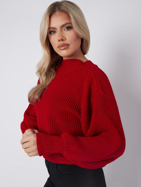 Pain Oversized Cropped Jumper