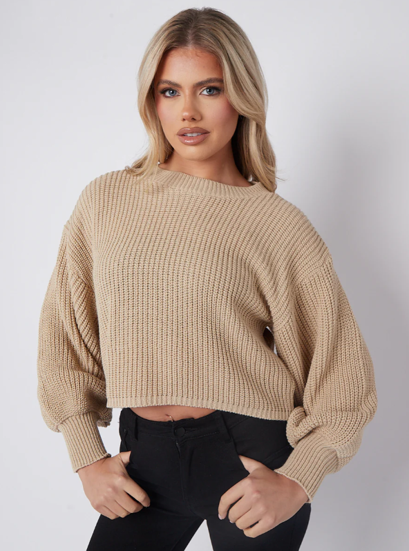 Pain Oversized Cropped Jumper