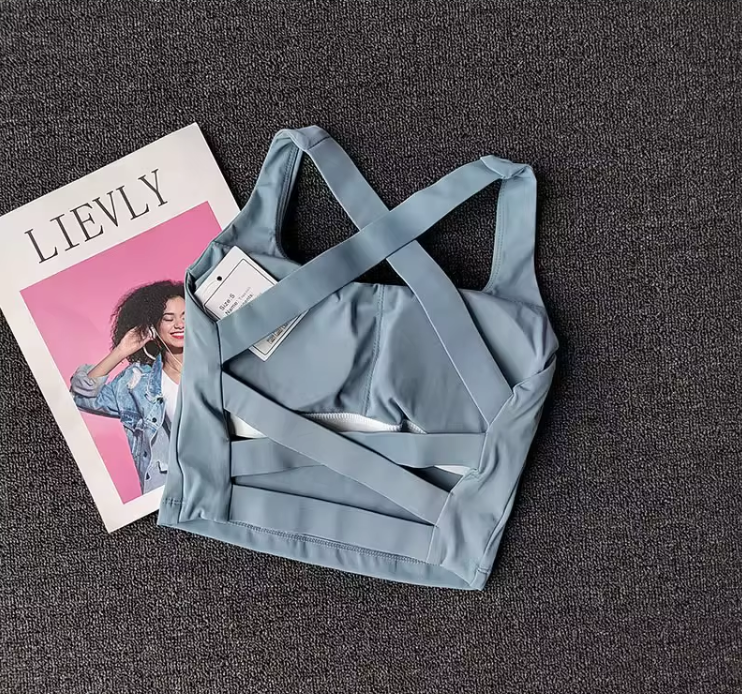 Padded Open Back Sports Bra