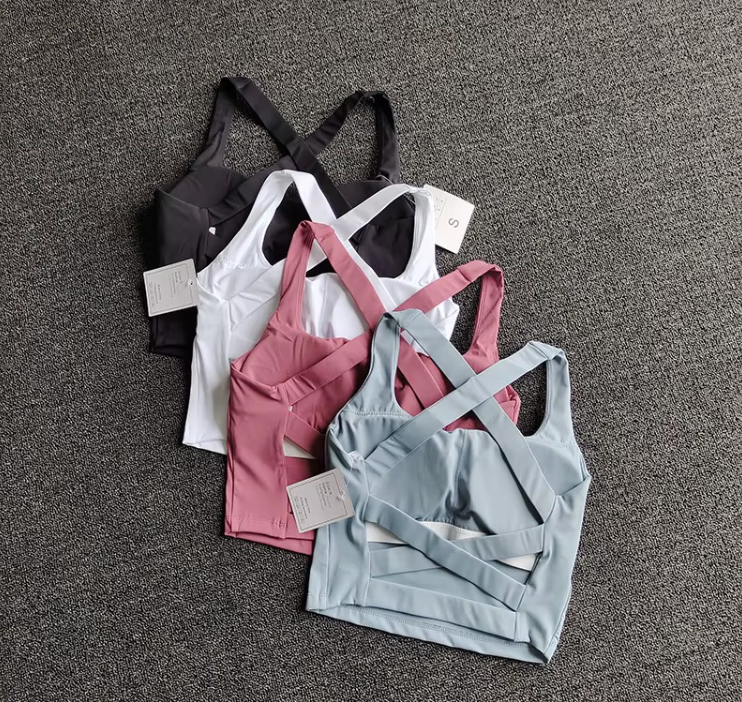 Padded Open Back Sports Bra