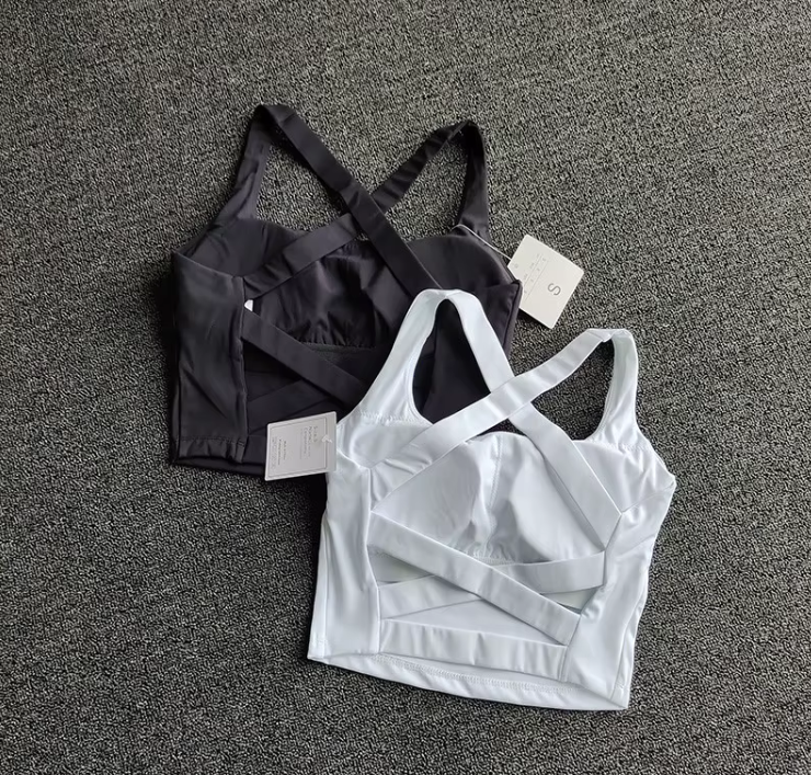 Padded Open Back Sports Bra