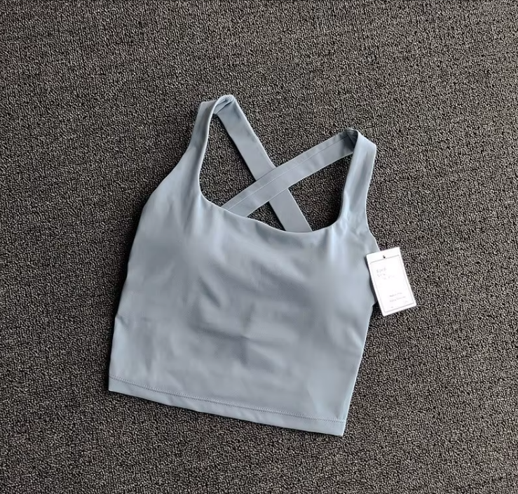 Padded Open Back Sports Bra