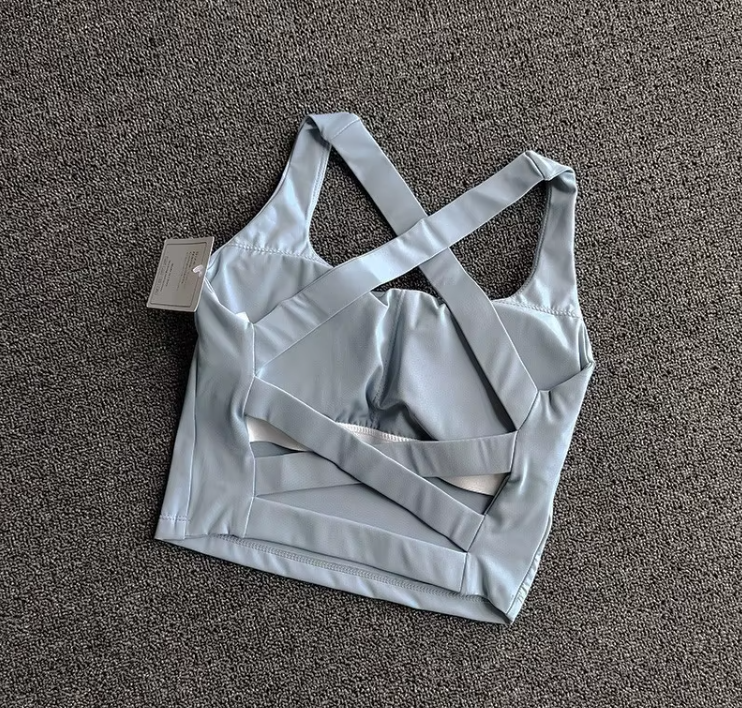 Padded Open Back Sports Bra
