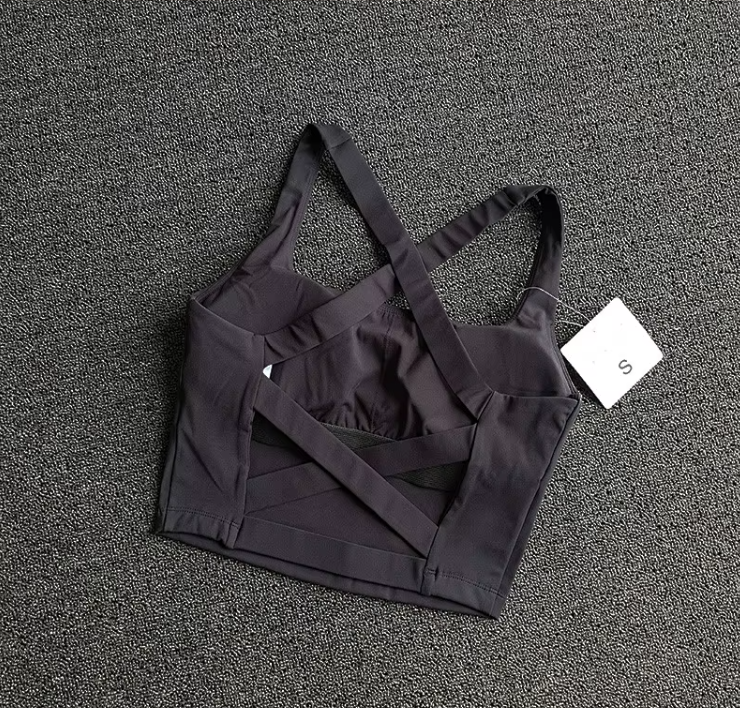 Padded Open Back Sports Bra