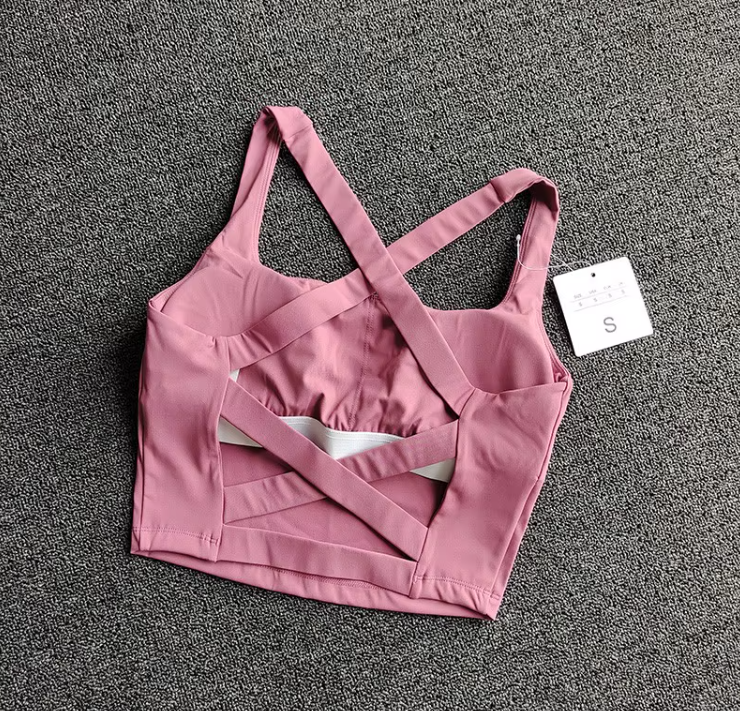 Padded Open Back Sports Bra